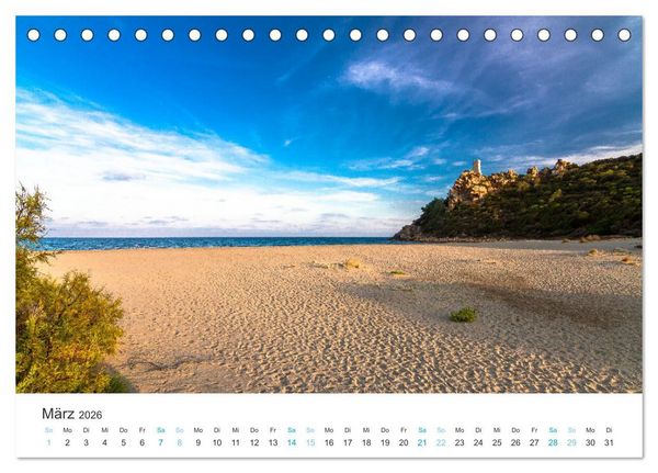 Produktbild: Sardinien - Impressionen Einer Mittelmeerperle (Tischkalender 2026 DIN A5 quer), CALVENDO Monatskalender