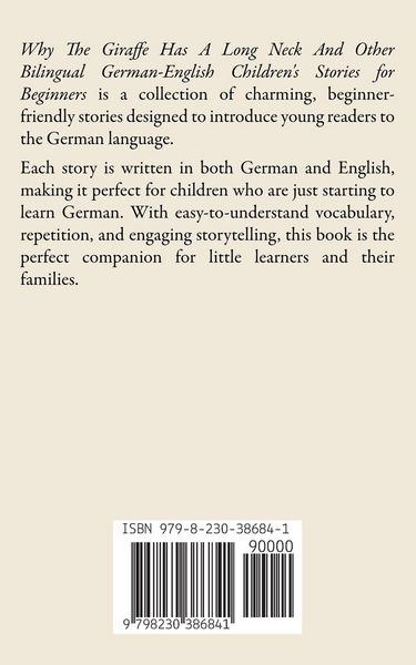 Produktbild: Why The Giraffe Has A Long Neck And Other Bilingual German-English Children's Stories for Beginners