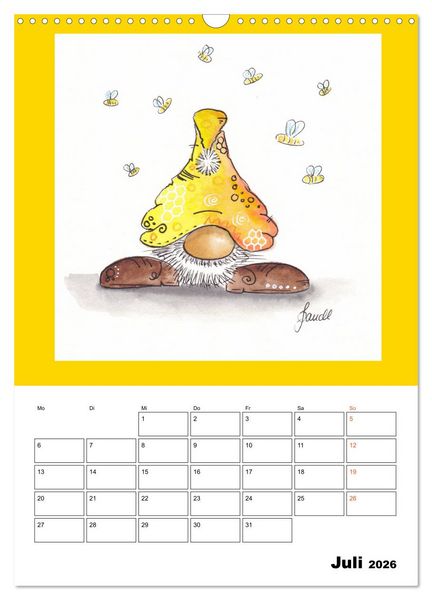 Produktbild: WichtelParade (Wandkalender 2026 DIN A3 hoch), CALVENDO Monatskalender