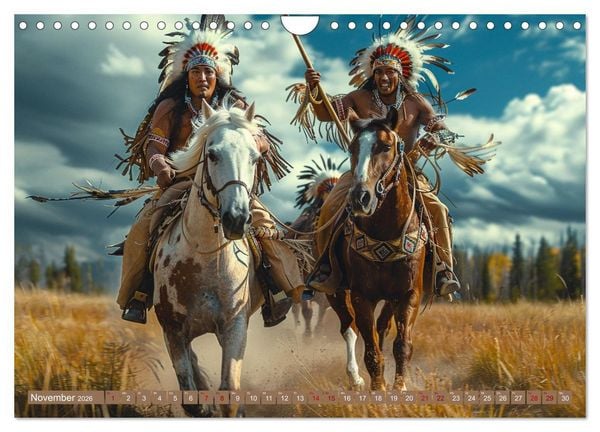 Produktbild: Reise mit der indianischen Seele (Wandkalender 2026 DIN A4 quer), CALVENDO Monatskalender