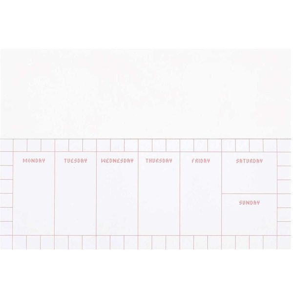 Produktbild: Wochenplaner 21 x 8 cm, Pixel, Landscape MIX, 50 Blatt