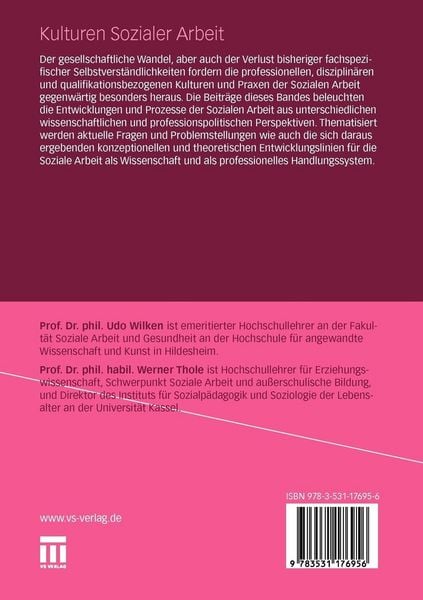 Produktbild: Kulturen Sozialer Arbeit