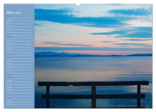 Produktbild: Am sch&ouml;nen Chiemsee (Wandkalender 2026 DIN A2 quer), CALVENDO Monatskalender