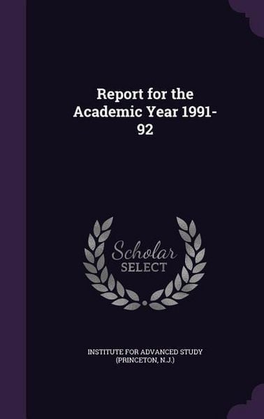 Produktbild: Report for the Academic Year 1991-92