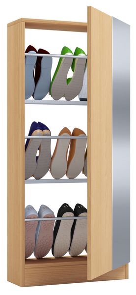 Produktbild: Holz Schuhschrank Schuhkommode Fulisa L Spiegel