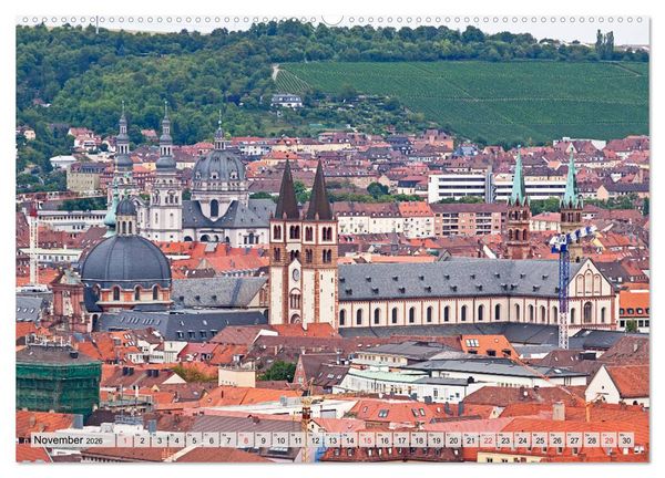 Produktbild: W&Uuml;RZBURG - ALTSTADT IMPRESSIONEN (Wandkalender 2026 DIN A2 quer), CALVENDO Monatskalender