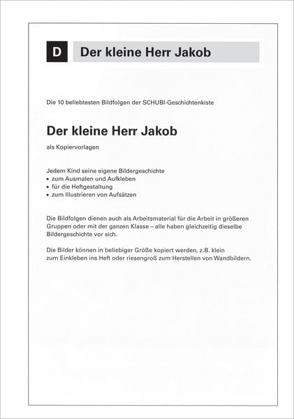 Produktbild: Der kleine Herr Jakob