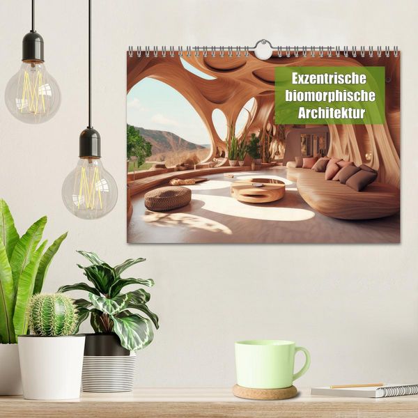 Produktbild: Exzentrische biomorphe Architektur (Wandkalender 2026 DIN A4 quer), CALVENDO Monatskalender