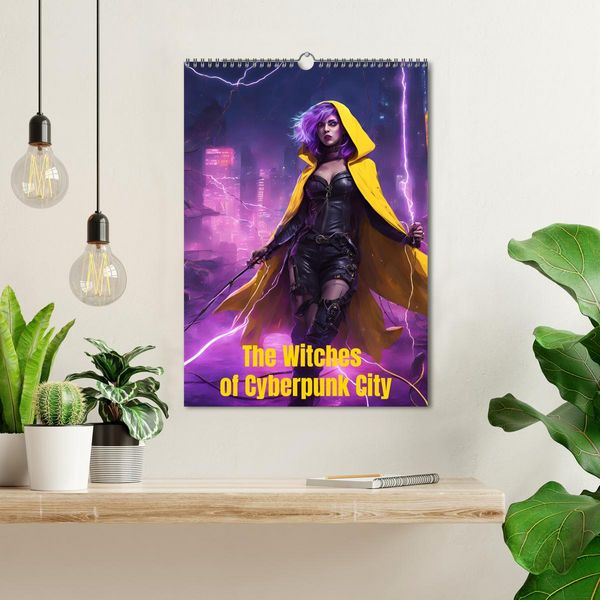 Produktbild: The Witches of Cyberpunk City (Wall Calendar 2026 DIN A3 portrait), CALVENDO 12 Month Wall Calendar