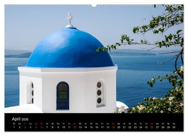 Produktbild: Santorin Trauminsel (Wandkalender 2026 DIN A2 quer), CALVENDO Monatskalender