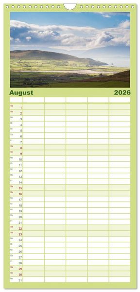 Produktbild: Familienplaner 2026 - Irland. Wild Atlantic Views. mit 5 Spalten (Wandkalender, 21 x 45 cm) CALVENDO