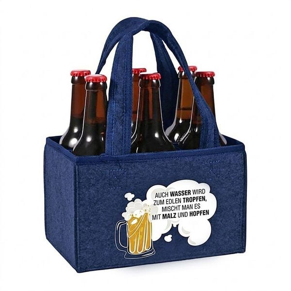 Produktbild: 6er Bier-Tr&auml;ger &raquo;Edler Tropfen&laquo;