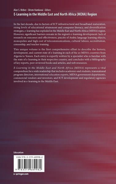 Produktbild: E-Learning in the Middle East and North Africa (MENA) Region
