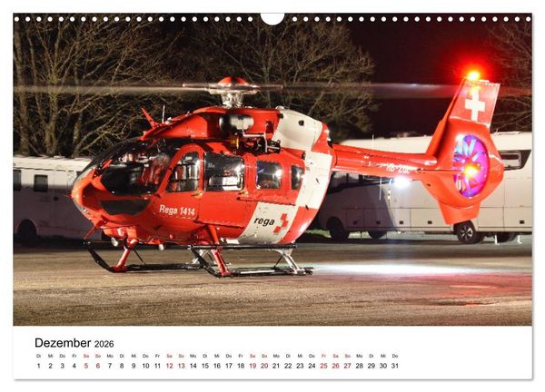 Produktbild: Rettungshubschrauber in Action (Wandkalender 2026 DIN A3 quer), CALVENDO Monatskalender