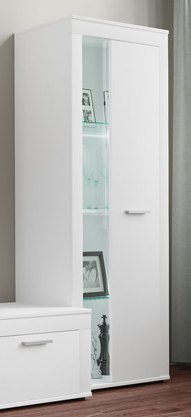 Produktbild: Schrank Vitrine Wohnzimmer Holz Glas Usilo