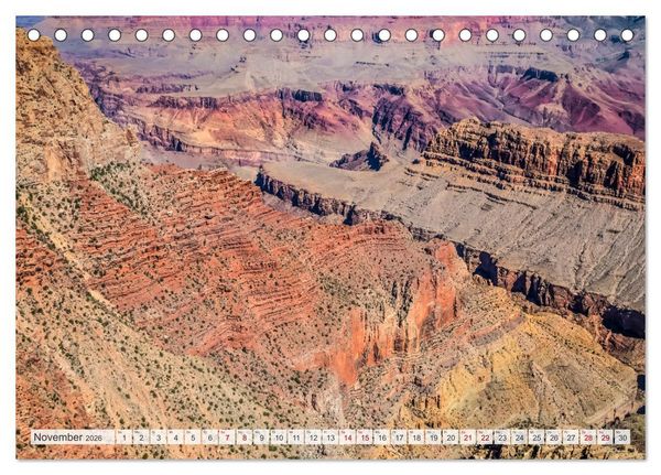 Produktbild: GRAND CANYON M&auml;chtige Schlucht (Tischkalender 2026 DIN A5 quer), CALVENDO Monatskalender