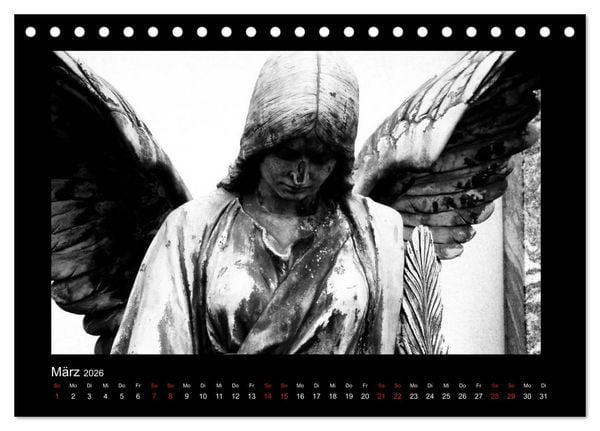 Produktbild: Die Engel von Melaten (Tischkalender 2026 DIN A5 quer), CALVENDO Monatskalender