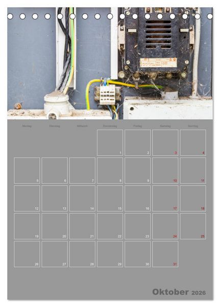Produktbild: Brandgef&auml;hrliche elektrische Anlagen (Tischkalender 2026 DIN A5 hoch), CALVENDO Monatskalender