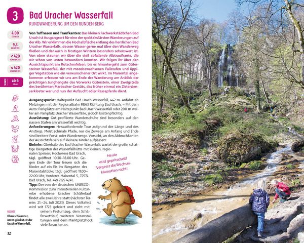 Produktbild: ROTHER Wanderbuch ErlebnisWandern mit Kindern Schw&auml;bische Alb West: