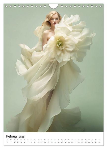 Produktbild: Floral Couture (Wandkalender 2026 DIN A4 hoch), CALVENDO Monatskalender