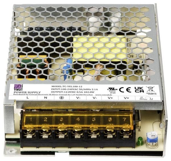 Produktbild: TRU COMPONENTS TC-13496740 Netzteil / Stromversorgung 12 V/DC 8.5A 102W