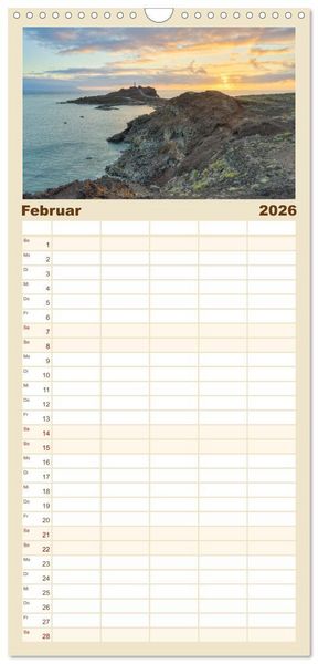 Produktbild: Familienplaner 2026 - Faszination Teneriffa mit 5 Spalten (Wandkalender, 21 x 45 cm) CALVENDO