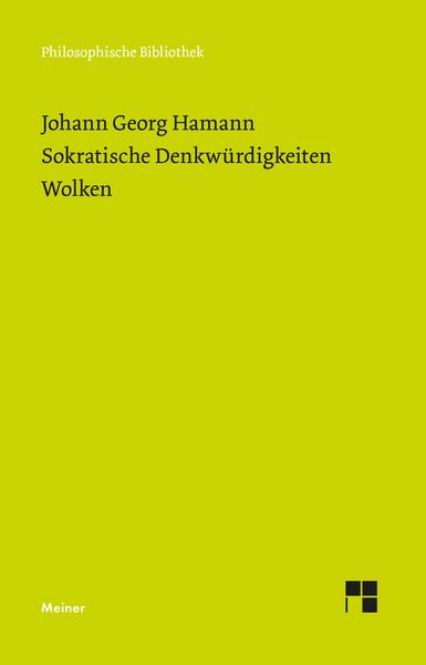 Produktbild: Sokratische Denkw&uuml;rdigkeiten. Wolken