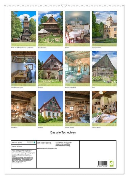 Produktbild: Das alte Tschechien (Wandkalender 2026 DIN A2 hoch), CALVENDO Monatskalender