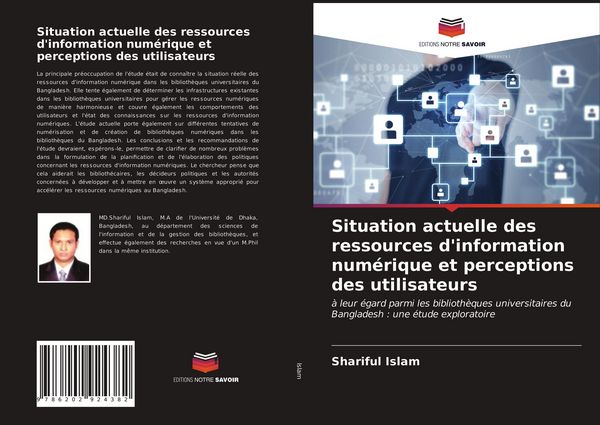 Produktbild: Situation actuelle des ressources d'information num&eacute;rique et perceptions des utilisateurs