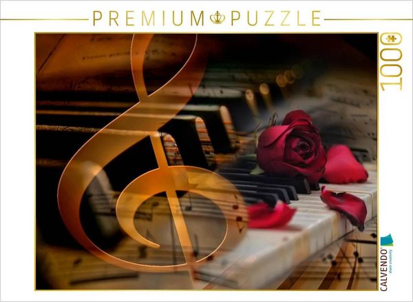 Produktbild: CALVENDO Puzzle Klavier Solo f&uuml;r zehn Finger | 1000 Teile Lege-Gr&ouml;&szlig;e 64x48cm Foto-Puzzle f&uuml;r gl&uuml;ckliche Stunden