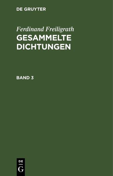 Produktbild: Gesammelte Dichtungen. Band 3