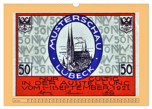Produktbild: Gru&szlig; aus L&uuml;beck (Wandkalender 2026 DIN A3 quer), CALVENDO Monatskalender