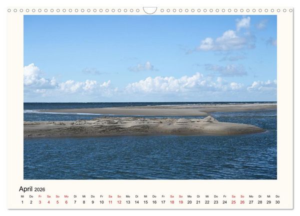 Produktbild: Borkum - Ruhig inmitten der Wogen (Wandkalender 2026 DIN A3 quer), CALVENDO Monatskalender