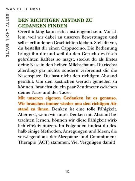 Produktbild: Die 1-Minuten-Strategie gegen Overthinking