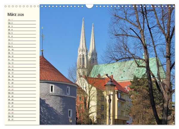 Produktbild: G&ouml;rlitz - Die Perle Niederschlesiens (Wandkalender 2026 DIN A3 quer), CALVENDO Monatskalender