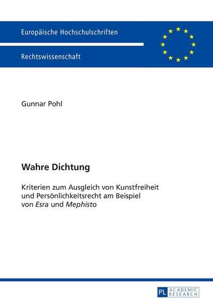 Wahre Dichtung, Taschenbuch von Gunnar Pohl, Peter Lang GmbH, Internationaler Verlag der Wissenschaften, 9783631653500