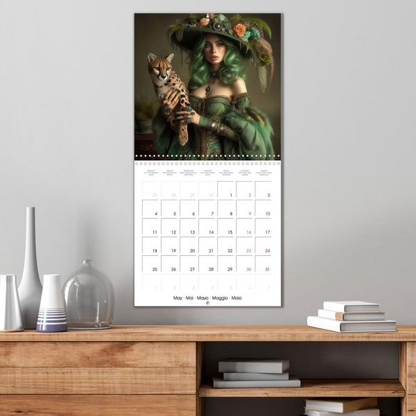 Produktbild: Sensual Women and Exotic Wildlife (Wall Calendar 2026 12 &times; 12 Inch) CALVENDO 12 Month Wall Calendar