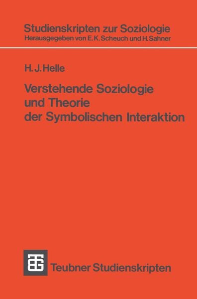 Produktbild: Verstehende Soziologie und Theorie der Symbolischen Interaktion