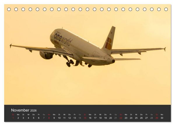 Produktbild: Verkehrsflugzeuge (Tischkalender 2026 DIN A5 quer), CALVENDO Monatskalender