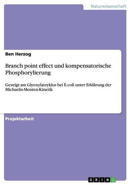 Produktbild: Branch point effect und kompensatorische Phosphorylierung