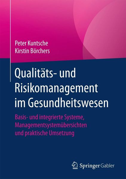 Produktbild: Qualit&auml;ts- und Risikomanagement im Gesundheitswesen