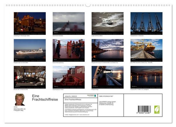 Produktbild: Eine Frachtschiffreise (hochwertiger Premium Wandkalender 2027 DIN A2 quer), Kunstdruck in Hochglanz
