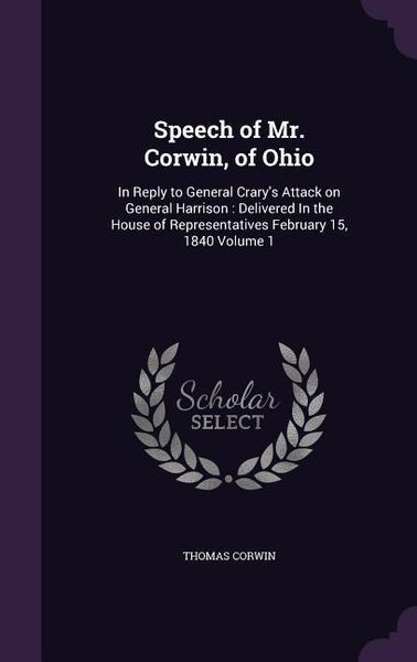 Produktbild: Speech of Mr. Corwin, of Ohio