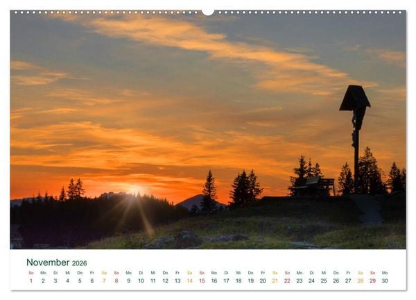 Produktbild: Auf der Winklmoosalm (hochwertiger Premium Wandkalender 2026 DIN A2 quer), Kunstdruck in Hochglanz