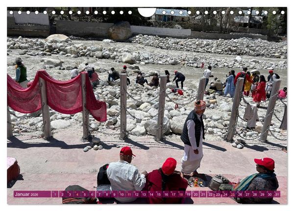 Produktbild: Char Dham - hinduistische Pilgerreise im Himalaya (Wandkalender 2026 DIN A4 quer), CALVENDO Monatskalender