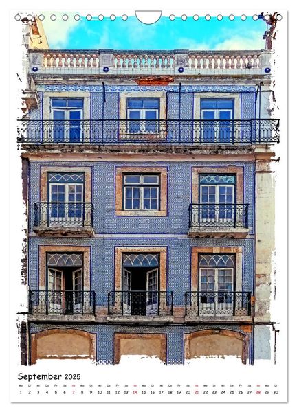 Produktbild: Lissabons Altstadt (Wandkalender 2025 DIN A4 hoch), CALVENDO Monatskalender