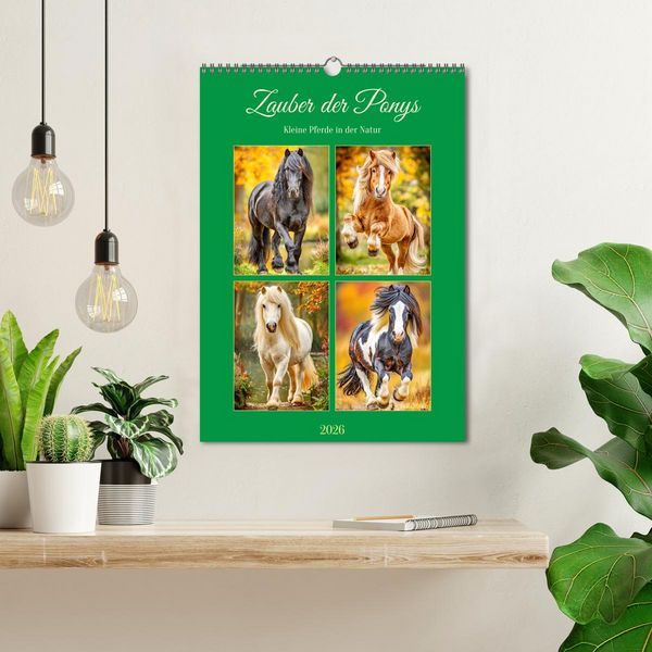 Produktbild: Zauber der Ponys. Kleine Pferde in der Natur (Wandkalender 2026 DIN A3 hoch), CALVENDO Monatskalender