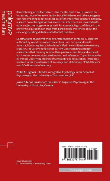 Produktbild: Constructions of Remembering and Metacognition