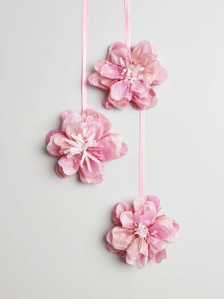 Produktbild: Seidenpapierblumen Wildrose, S,, &Oslash; 13 cm, 3 Stk