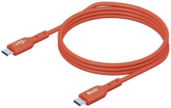 Produktbild: Club3D USB-C&reg; Kabel USB 2.0 USB-C&reg; Stecker 4.00m Orange CAC-1515